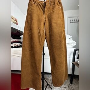 Zara women’s Tan Corduroy Pants